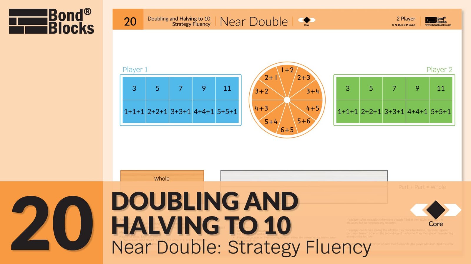 20) Near Double - Bond Blocks Maths Intervention Program