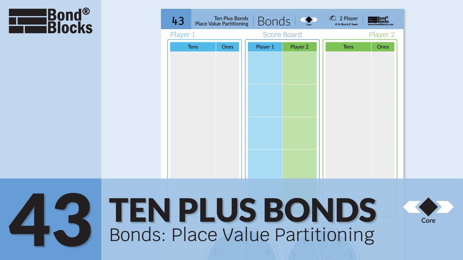 43.1 Bonds Place Value Partitioning