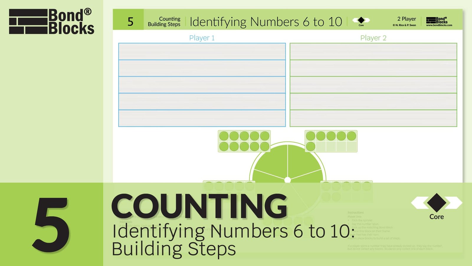 5.1 Identifying Numbers 6 To 10 Building Steps