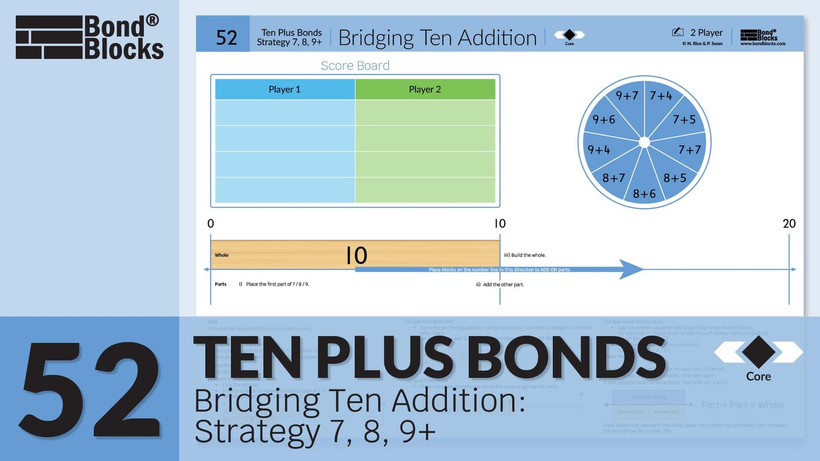 52.1 Bridging Ten Addition Strategy 7, 8, 9+