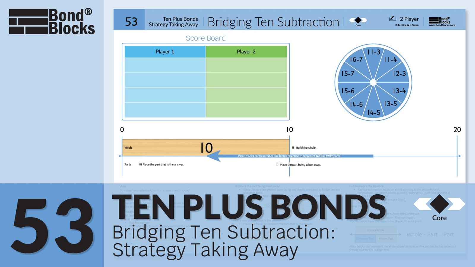 53.1 Bridging Ten Subtraction Strategy Taking Away